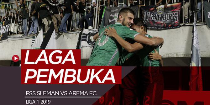 VIDEO: Highlights Liga 1 2019, PSS Sleman Vs Arema FC 3-1