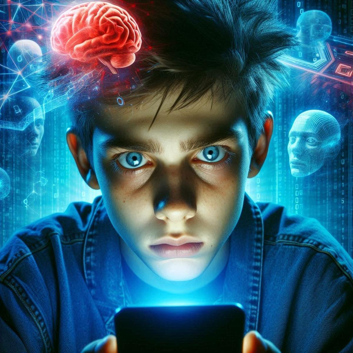 Ilustrasi Brainrot pada Anak