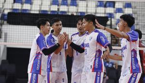 Tim voli putra Medan Falcons Tirta Bhagasasi yang bakal berlaga di Proliga 2026. (Dok. MOJI)