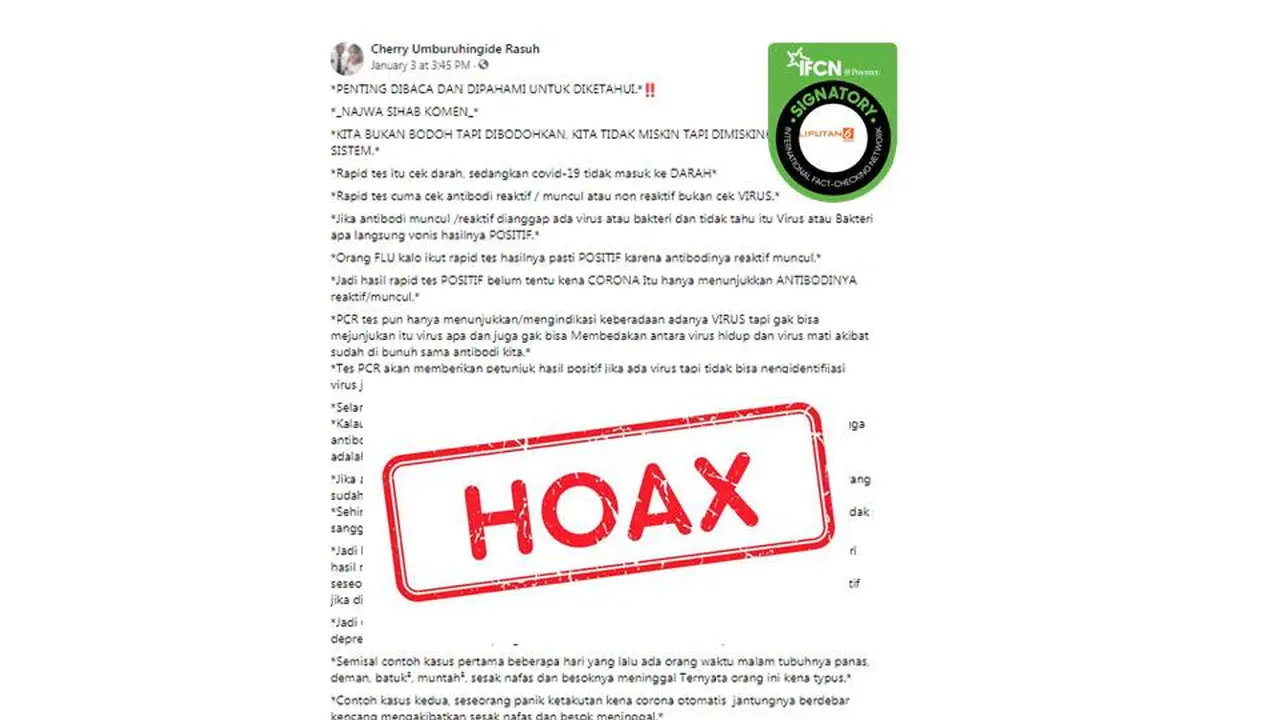 Cek Fakta tulisan Najwa Shihab soal covid-19