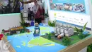 Salah satu maket yang dipajang ketika pameran Hari Listrik Nasional (HLN) di JCC, Senayan, Jakarta, Rabu (28/9). Pameran itu dalam rangka Hari Kelistrikan Nasional ke-71 yang jatuh setiap 27 Oktober. (Liputan6.com/Angga Yuniar)