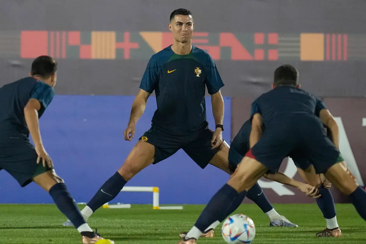 Sesi Latihan Cristiano Ronaldo Jelang Laga Perdana Portugal Melawan Timnas Ghana