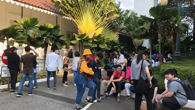 Keramaian acara Cultural Creative Market and Tour in Historical Places of Jakarta (Semasa) di Balai Kota Jakarta. (Liputan6.com/Delvira Hutabarat)