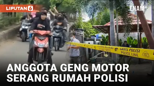 VIDEO: Kacau! Anggota Geng Motor Serang Rumah Pribadi Polisi di Bulukumba
