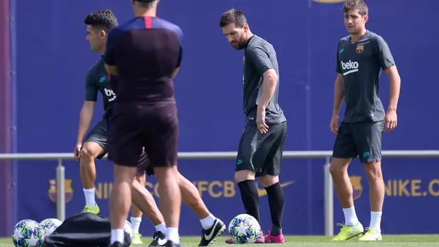 Intip Lionel Messi Cs Saat Berlatih Jelang Hadapi Dortmund