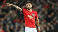 1. Bruno Fernandes - Manchester United mendatangkan Bruno Fernandes dari Sporting CP dengan transfer 60 juta euro. Selama membela Sporting, Bruno Fernandes telah mencetak 63 gol dan 52 assist dari 137 pertandingan di semua kompetisi. (AFP/Lindsey Parnaby)