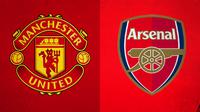 Logo - Manchester United dan Arsenal (Bola.com/Adreanus Titus)