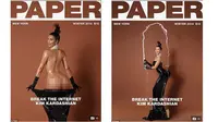 Kim Kardashian Pamer Bokong Seksi di Majalah Paper