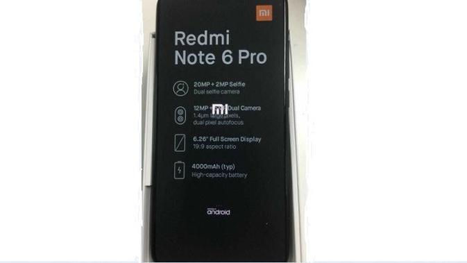 Xiaomi Redmi Note 6 Pro (sumber: gsmarena)