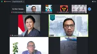 Diskusi daring bertema Tantangan Politik 76 Tahun Indonesia Merdeka yang digelar Forum Diskusi Denpasar 12, Rabu (25/8/2021).