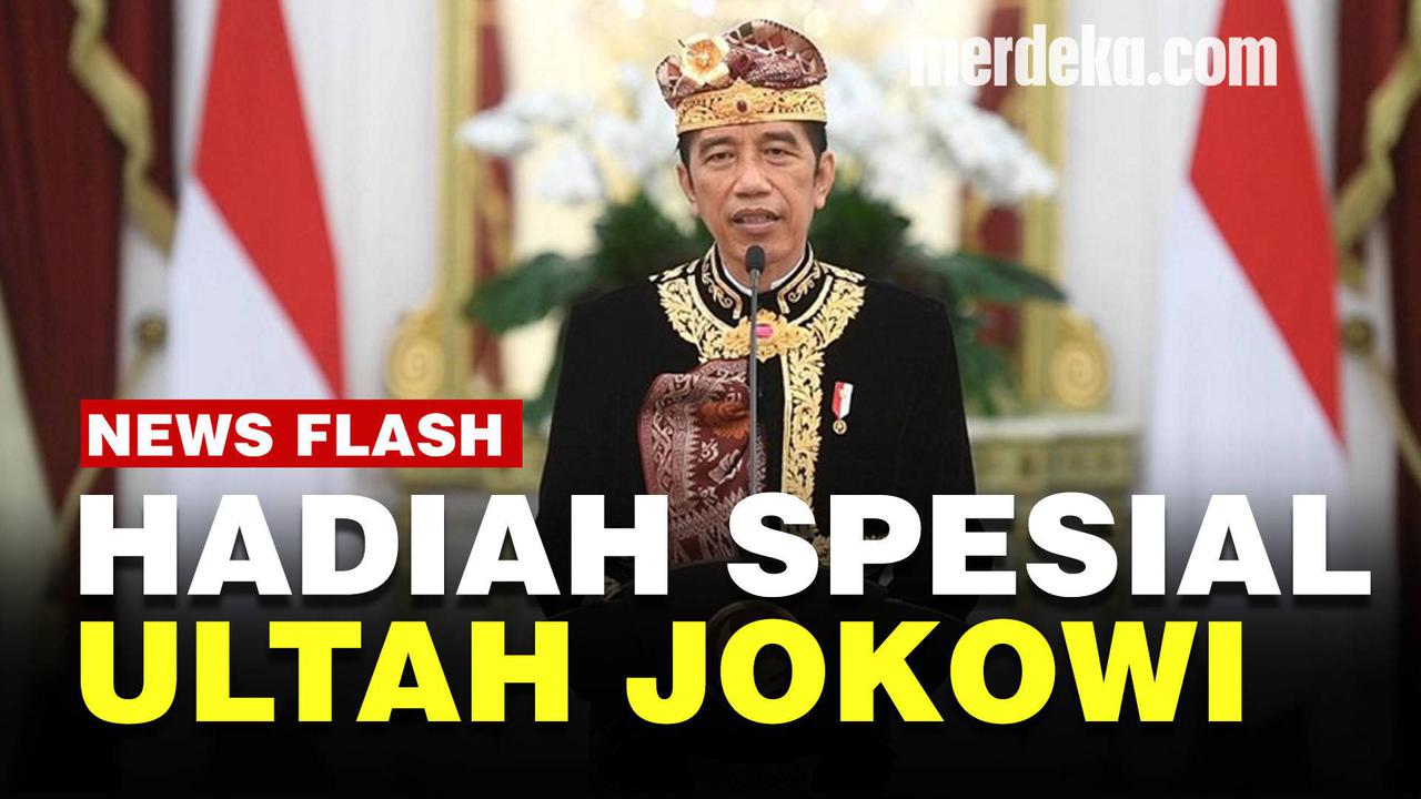 VIDEO : Gambar Jokowi Berkibar di Langit RI, Kado Spesial di Hari Ultah dari Marinir