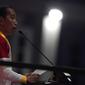 Presiden Joko Widodo atau Jokowi memberikan sambutan pada penutupan ASEAN Para Games 2022 di Stadion Manahan, Solo, Jawa Tengah, Sabtu (6/8/2022). Tuan rumah Indonesia menjadi juara umum pada ASEAN Para Games 2022 tersebut. (FOTO: Dok. ASEAN Para Sports Federation)