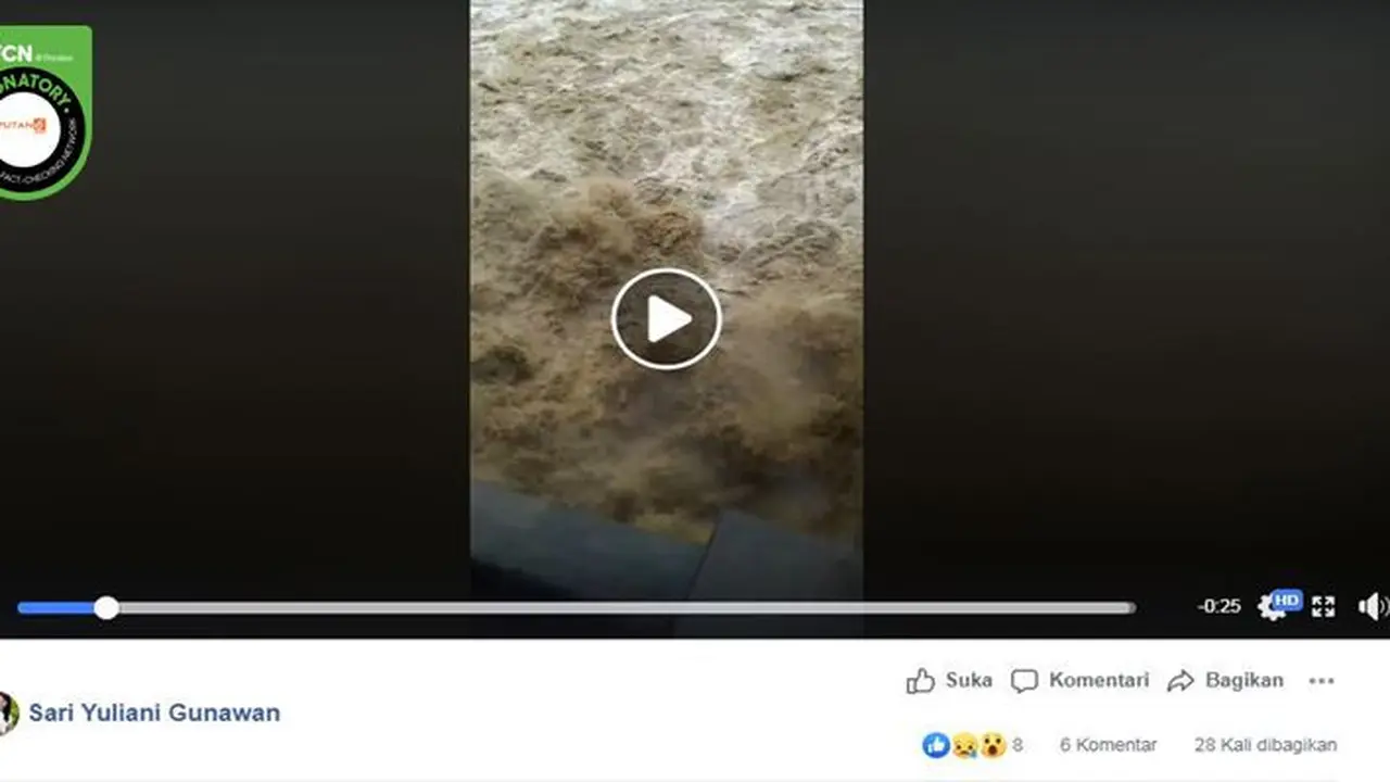 Gambar Tangkapan Layar Berita Tentang Bendung Walahar