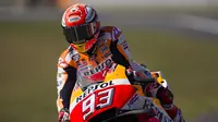 Pembalap Repsol Honda, Marc Marquez jadi pemenang MotoGP Jerman dalam lima musim terakhir. (Vincent Jannink / ANP / AFP)