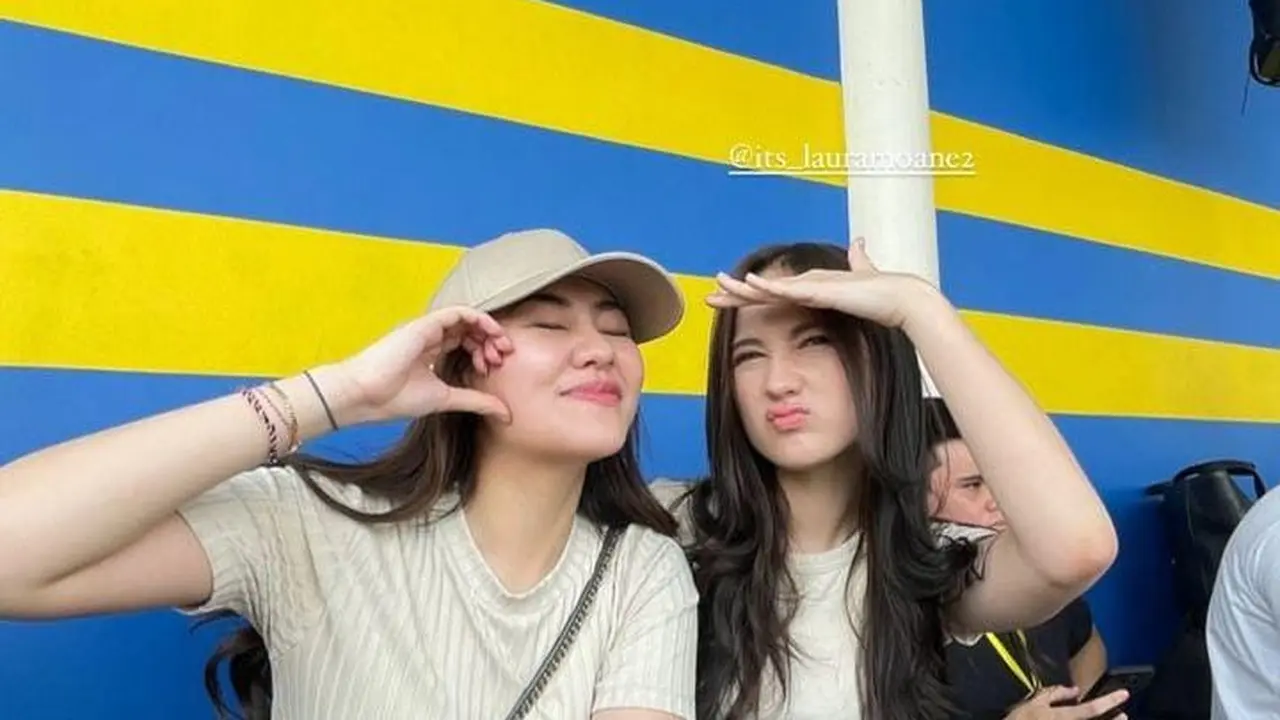 Aaliyah Masaid dan Laura Moane hadir menjadi penonton di Celebrity Trofeo Cup 2023
