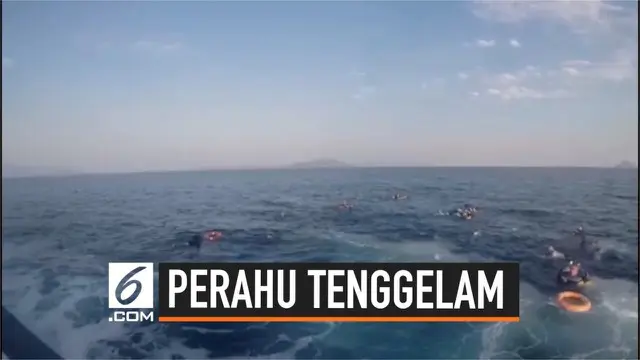 Laut Turki menghempaskan perahu yang membawa puluhan Imigran tujuan daratan Yunani, Delapan orang tewas dalam insiden ini.