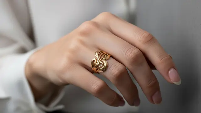 Model Cincin Emas 24 Karat 5 Gram Motif Emas London/Ilustrasi Gemini AI