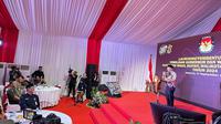 Komisi Pemilihan Umum (KPU) RI resmi meluncurkan pembentukan Kelompok Kerja Pemungutan Suara (KPPS) untuk Pemilihan Kepala Daerah atau Pilkada 2024. (Liputan6.com/Nanda Perdana Putra)