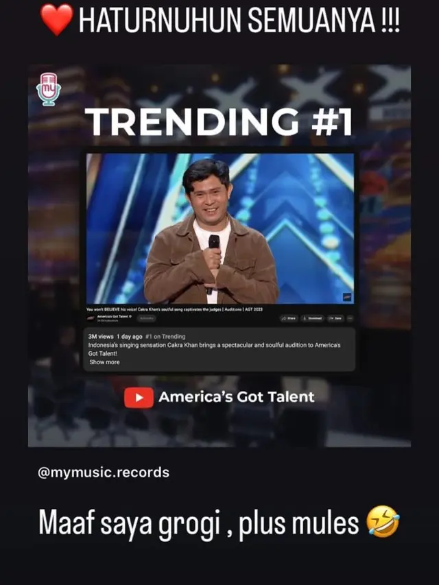 Cakra Khan Ngaku Gugup