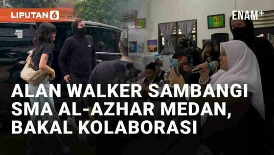 VIDEO: Momen Alan Walker Sambangi SMA Al-Azhar Medan, Temui Guru Musik dan Siswa yang Viral