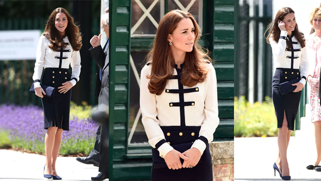 Ketika Kate Middleton Tampil Bergaya Militer   