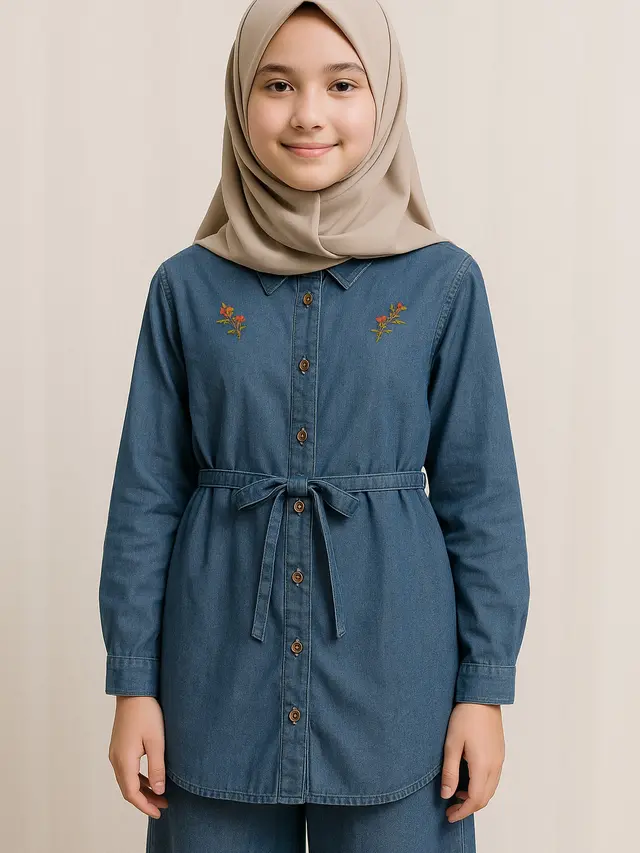 model atasan anak perempuan hijab