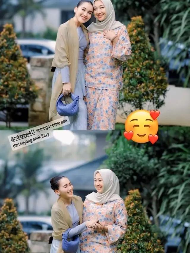 6 Gaya Kembaran Ayu Ting Ting Bareng Calon Ibu Mertua dan Adik Ipar, Kompak Pakai Baju Kurung