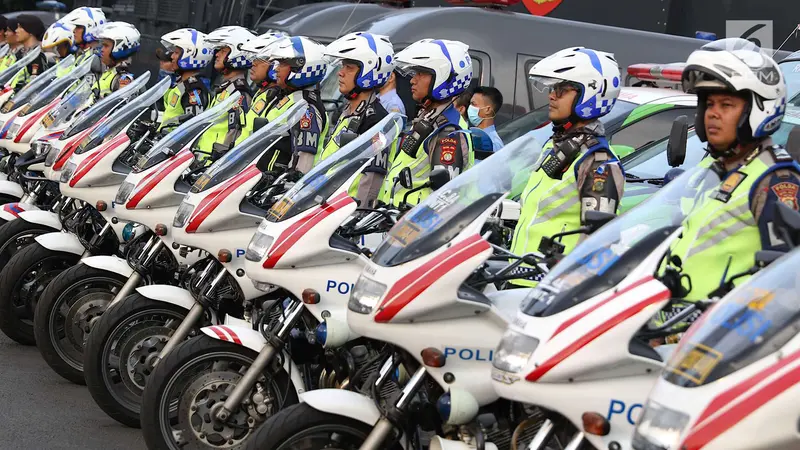 Polda Metro Jaya Gelar Apel Pengamanan Malam Takbiran