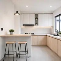Inspirasi Kitchen Set dan Mini Bar untuk Dapur Sempit yang Fungsional dan Tetap Estetik. (Gambar: AI Generated)