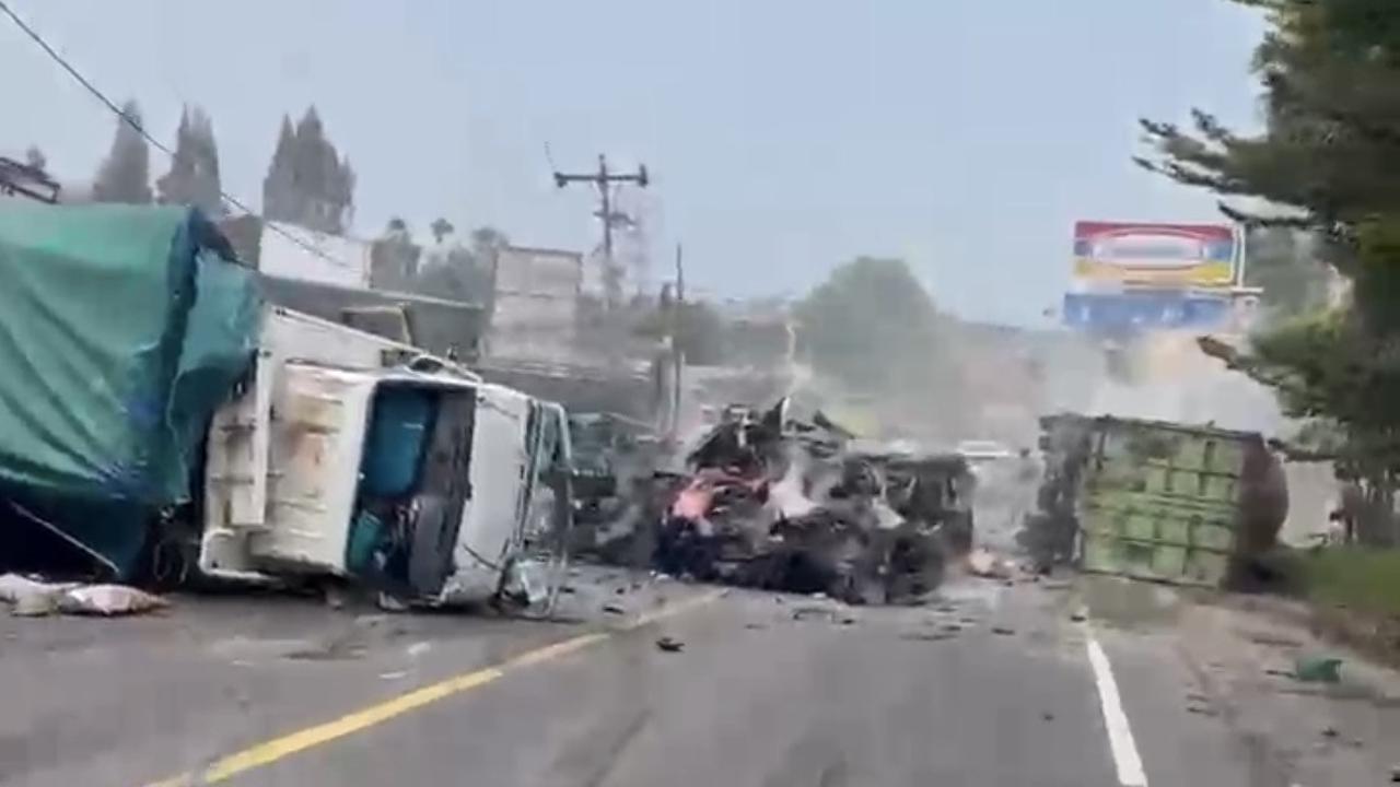 Truk Diduga Rem Blong Picu Tabrakan Beruntun di Sibolangit, Empat Orang Tewas