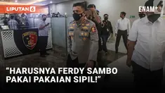 Ferdy Sambo Kenakan Seragam Dinas Saat Diperiksa, Pengacara Brigadir J Geram