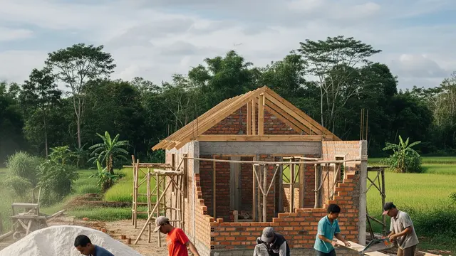 Tips Membangun Rumah dengan Budget Rp50 Juta yang Nyaman/Ilustrasi Gemini AI