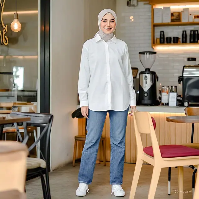 Outfit Simple Hijab Celana
