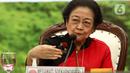 Ketua Umum PDIP Megawati Soekarnoputri saat acara penandatanganan kerja sama politik PDIP dengan Partai Perindo di Kantor DPP PDIP, Jakarta, Jumat (9/6/2023). (Liputan6.com/Herman Zakharia)