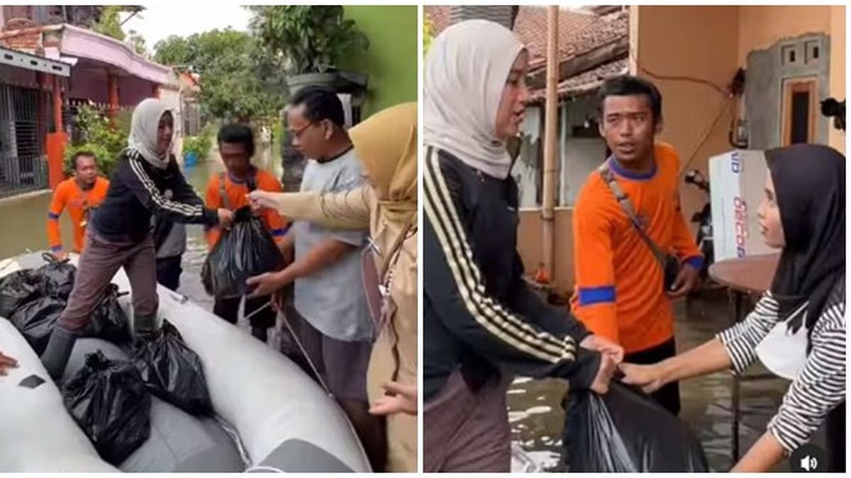 8 Momen Chacha Frederica Pantau Langsung Banjir Kendal, Sempat Tak Dikenali