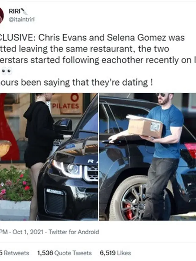 Selena Gomez dan Chris Evans