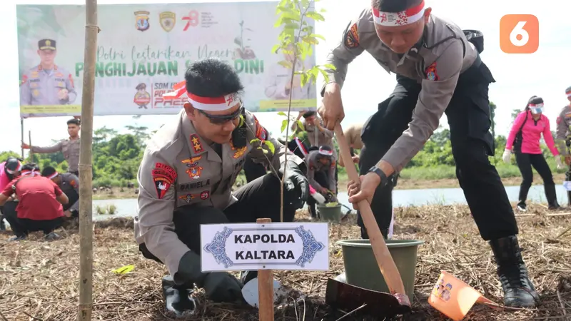 Polda Kaltara Tanam Pohon