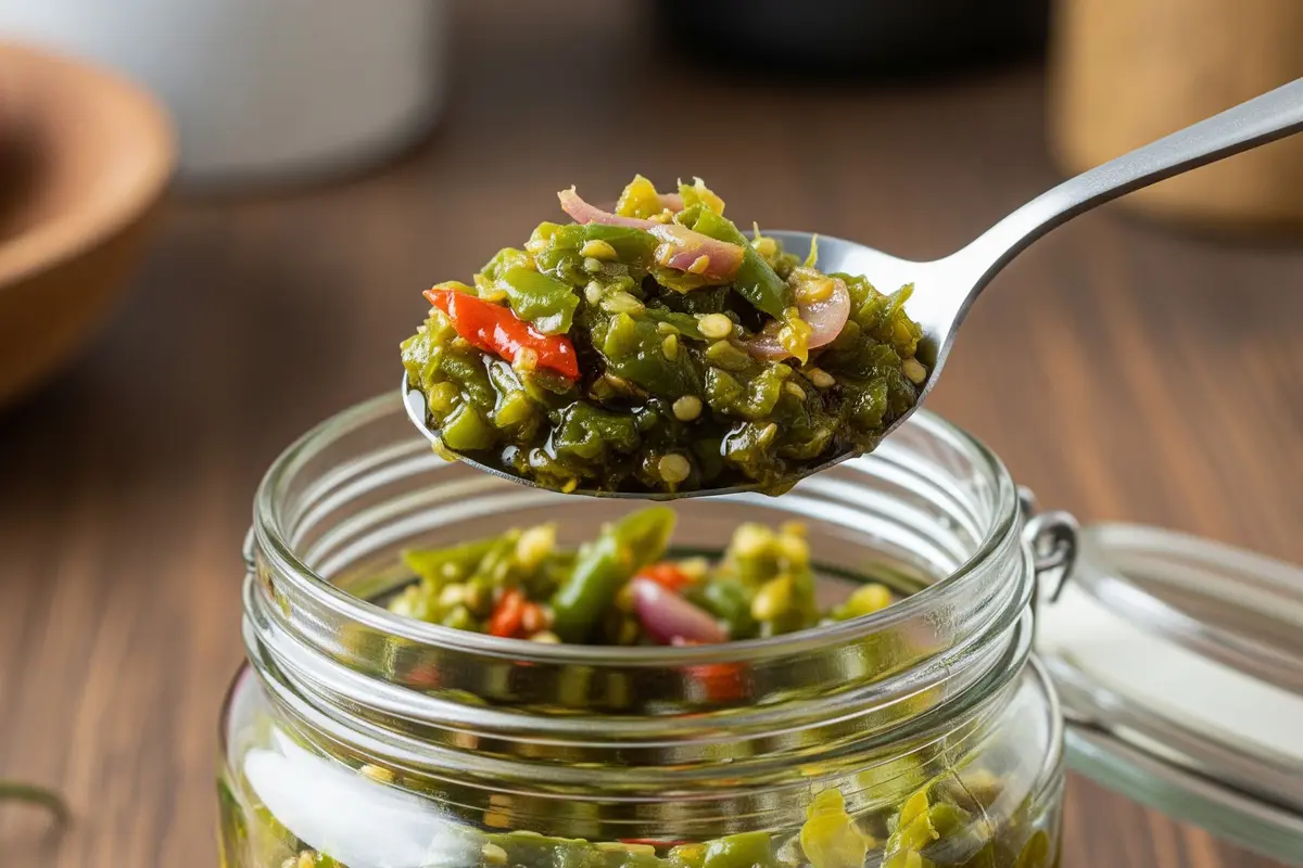 Cara Menyimpan Sambal Ijo Khas Padang Agar Awet/Gemini AI