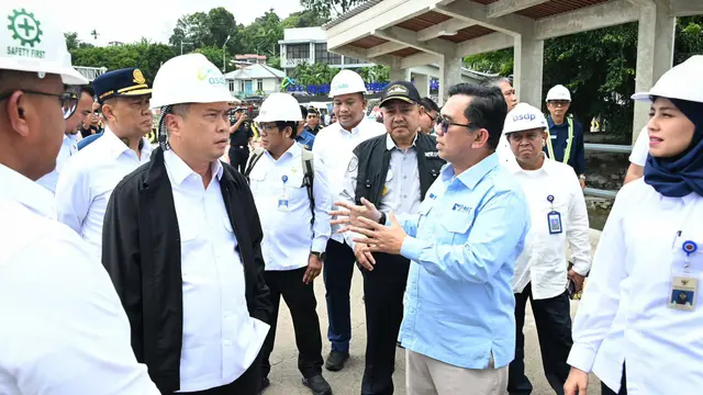 Menteri Perhubungan (Menhub) Dudy Purwagandhi meninjau angkutan laut di Batam. (Dok Kemenhub)