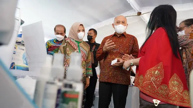 Menteri Koperasi dan UKM Teten Masduki dalam Business Matching Pengadaan Produk Dalam Negeri dan UMKM 2022 di Nusa Dua, Bali. (Dok Kemenkop)