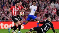 Berkat hasil ini, Athletic Bilbao pun berhak melaju ke babak semifinal Copa del Rey mengikuti langkah Real Sociedad dan Mallorca. (AP Photo/Alvaro Barrientos)