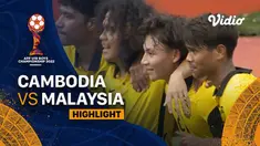 Berita video highlights laga Grup B Piala AFF U-19 2022 antara Timnas Kamboja U-19 melawan Timnas Malaysia U-19 yang berakhir dengan skor 1-2, Selasa (5/7/2022) sore hari WIB.