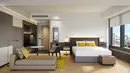 Intip tipe COMO Suites (97sq m) yang tersedia 3 unit. Suite dua kamar tidur ini terasa seperti rumah sendiri yang lengkap dengan ruang tamu dan ruang makan, serta dapur. Suite ini menampung hingga empat orang dewasa, dengan kedua kamar tidur dan kamar mandi dalam. Masing-masing COMO Suite menawarkan pemandangan panorama kota Singapur. / Foto dok  COMO Group.