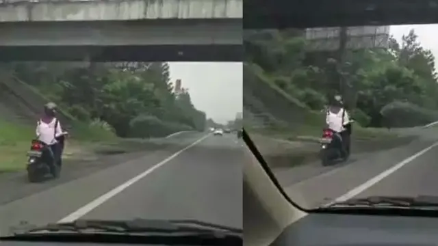 7 Kelakuan Lucu Emak-Emak di Jalan Raya