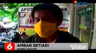 Pasca diumumkannya dua warga Indonesia yang terinfeksi virus corona. Warga mulai beramai-ramai memborong masker dan antiseptik pencuci tangan. Di Surabaya, stok masker dan antiseptik cuci tangan di beberapa apotik kosong.