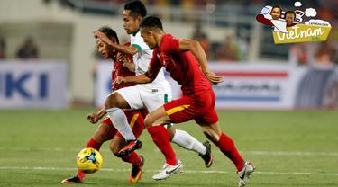 Vietnam vs Indonesia. (Bola.com/Peksi Cahyo)