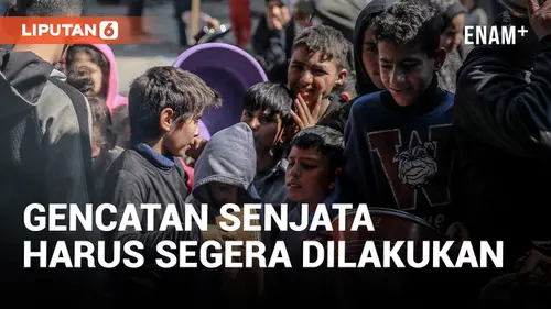 VIDEO: Joe Biden Harap Gencatan Senjata Segera Terjadi, Sementara Ratusan Warga Gaza Menunggu Bantuan Makanan