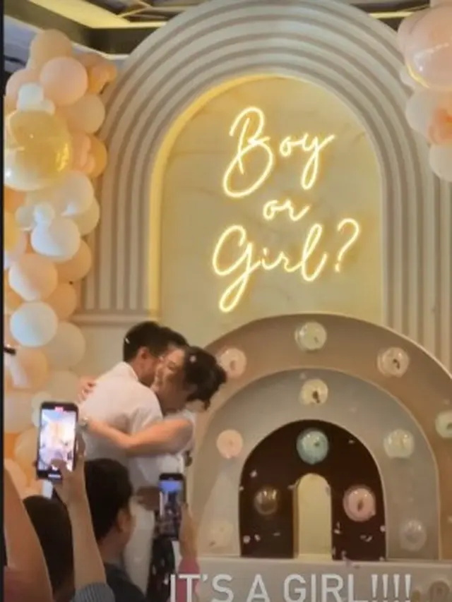 Potret Gender Reveal Jessica Mila dan Yakup Hasibuan