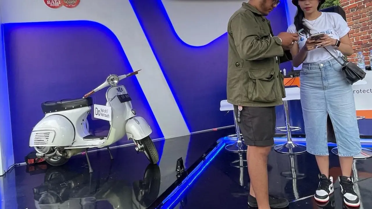 PT Asuransi Kredit Indonesia atau Askrindo turut meramaikan kegiatan Vespa World Days (VWD) 2022 digelar di Pulau Peninsula, Nusa Dua, Bali