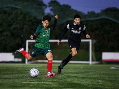 Korea-Korea Selecao menjalani pertandingan uji coba pertama saat pemusatan latihan di Portugal pada Selasa (26/11/2024). Mereka bertanding melawan tim akademi dari Vitoria Clube de Lisboa.